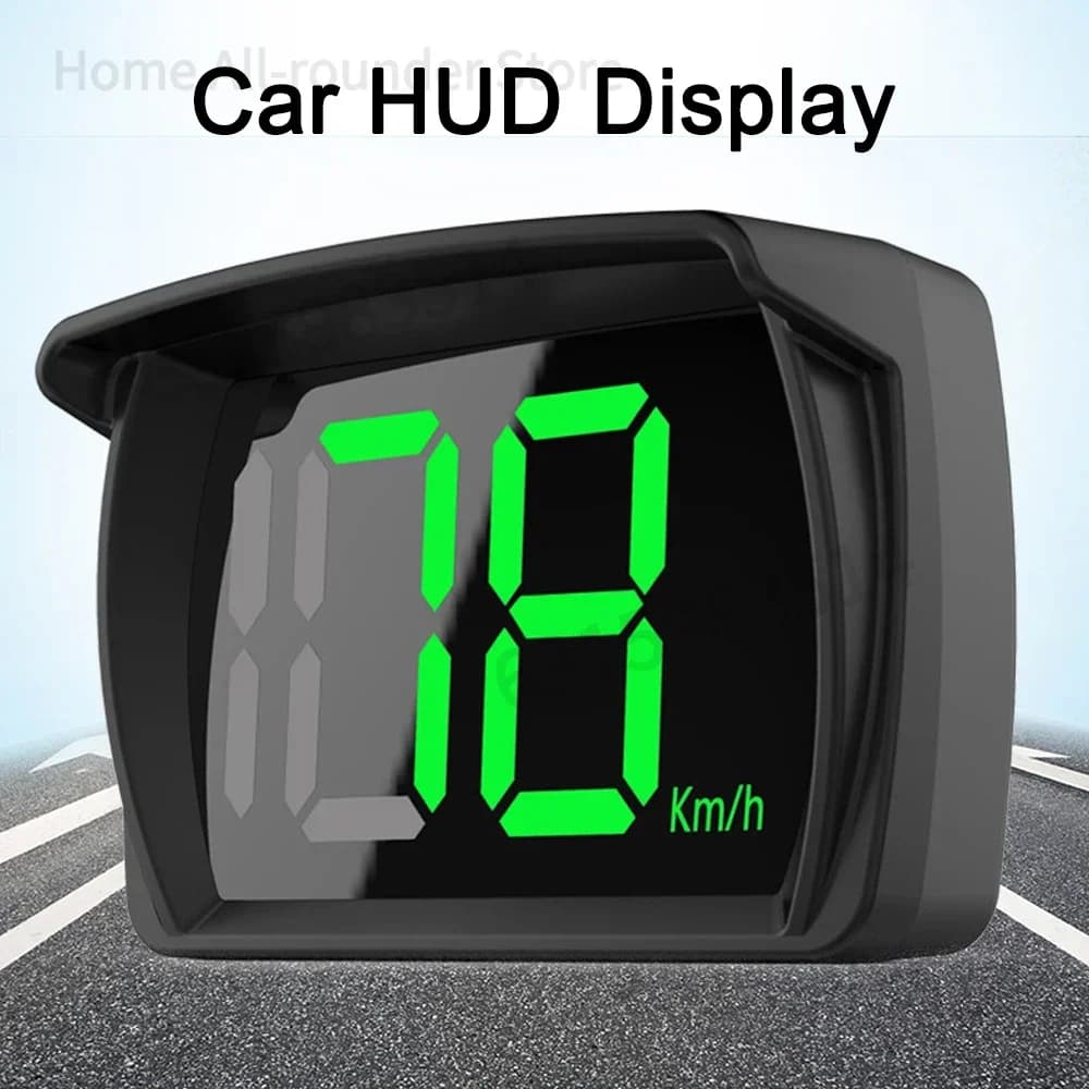 Car HUD GPS Speedometer MPH Digital Head Up Display Large LED Font For Truck SUV Motorcycle Universal Accessories